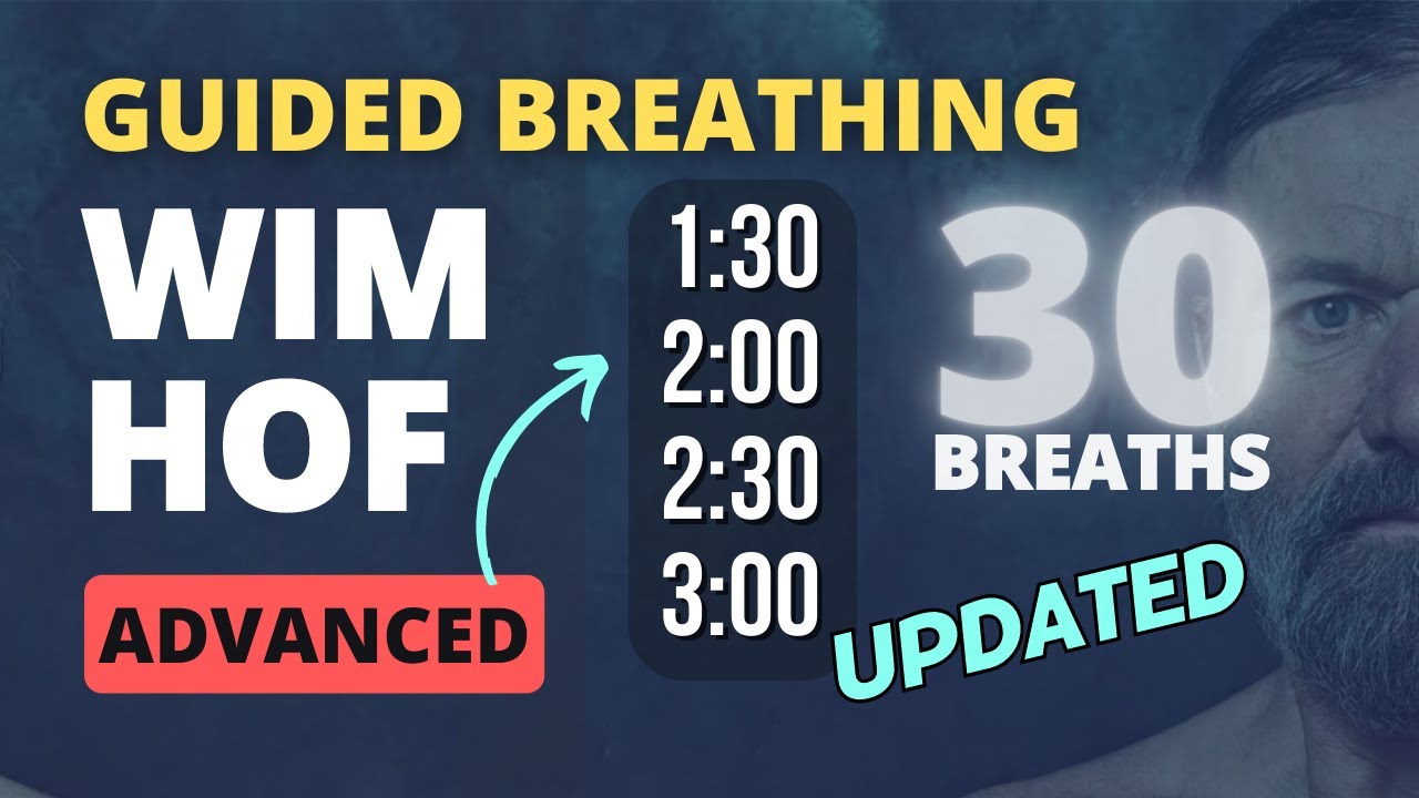 Guided Breathing - Wim Hof 4 Rounds Advanced 30 Breaths NEW & UPGRADED