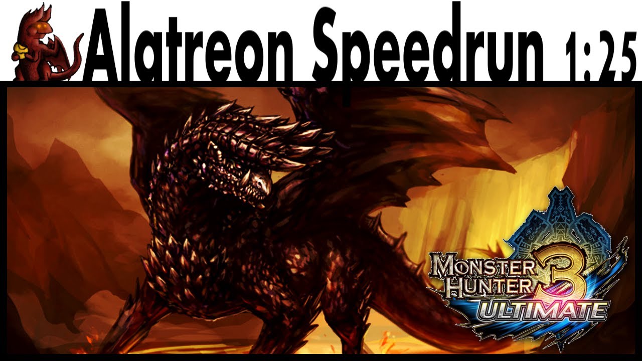 MH3U - G-Rank Alatreon Speedrun 1:25
