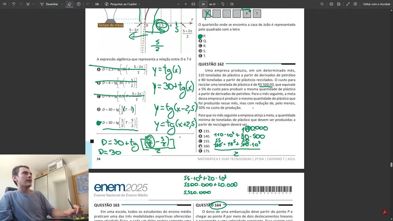 ENEM 2025 (Matemática) Uma empresa produziu, em um determinado mês, 110 toneladas...