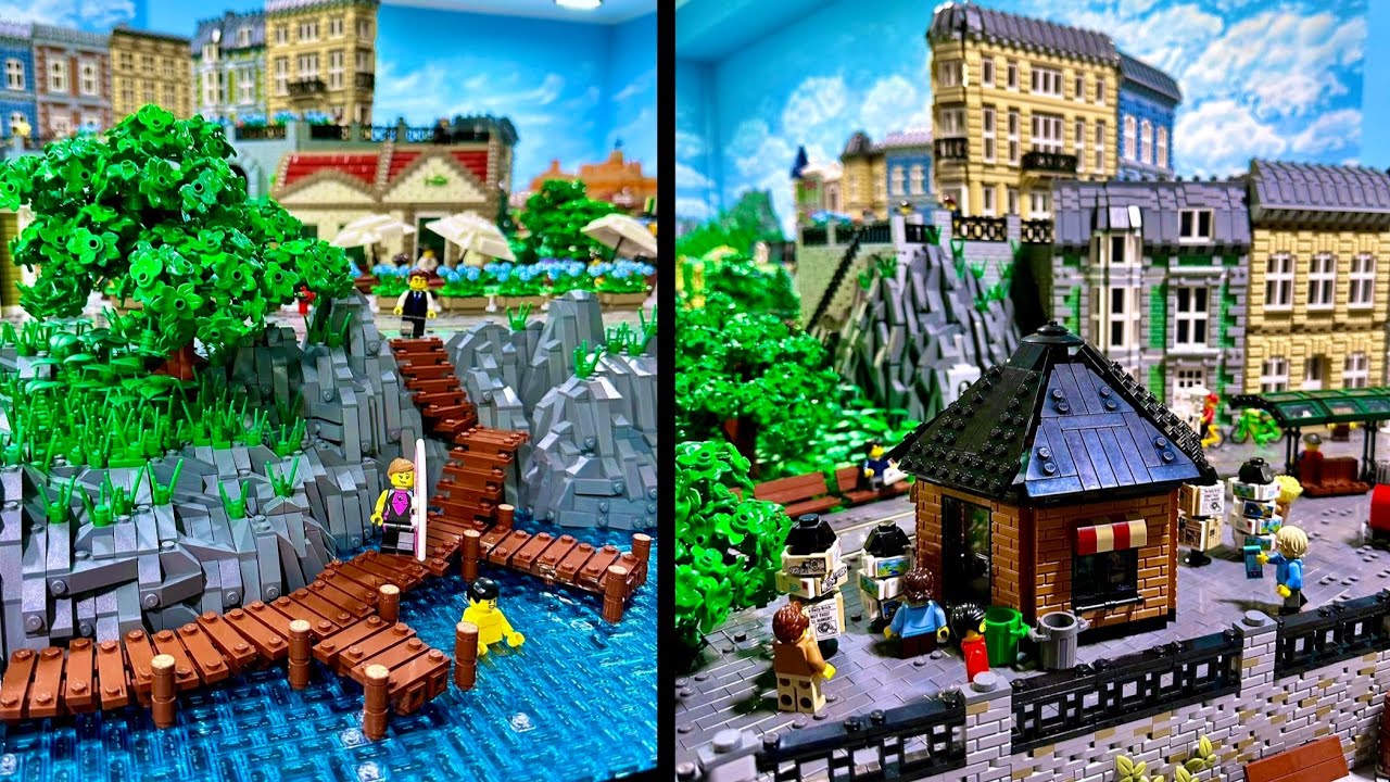 Viel zu gef&auml;hrliche Bucht und Hafen-Kiosk - Bau einer Lego Stadt Teil 295.