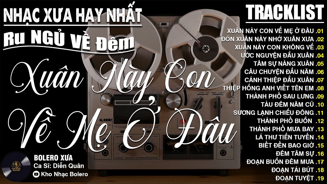 XUÂN NÀY CON VỀ MẸ Ở ĐÂU ➤LK Nhạc Vàng Hải Ngoại Xưa Bất Hủ Nghe Là Ngủ, Nhạc Xuân DIỄN QUÂN Cực Hay