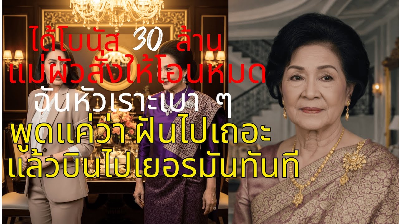 เมียเก็บความลับ! โบนัส 30 ล้านกับแม่ผัวมหาภัย | บทเรียนราคาแพงของคนโลภ (ตอนจบสะใจมาก!) 🔥