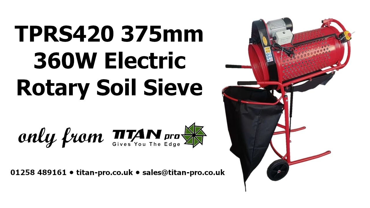 Titan Pro 375mm 360W Rotary Sieve - First Look at the TPRS420 Electric Soil Sieve