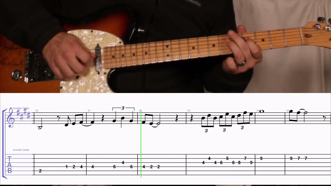 How to Play the Melody to Blue Christmas by Elvis Presley on Guitar with TAB