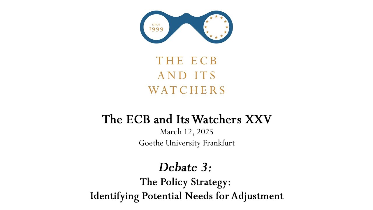 The ECB and Its Watchers XXV - Debate 3: The Economic Environment Faced by the ECB’s Monetary Policy