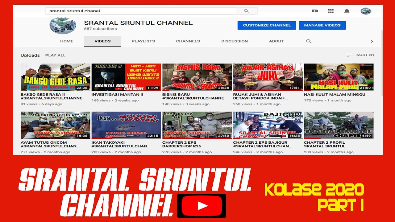 KOLASE 2020 !!! #SRANTAL SRUNTUL CHANNEL #PART 1