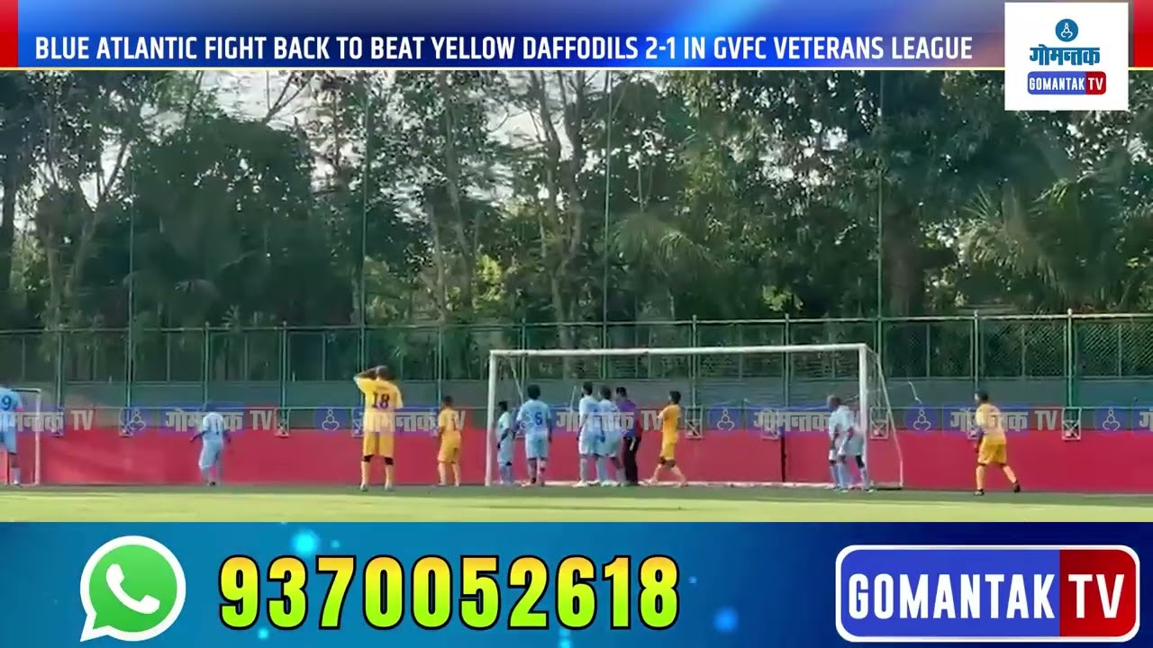 Sports News - Blue Atlantic Fight Back To Beat Yellow Daffodils 2-1 In GVFC Veterans League