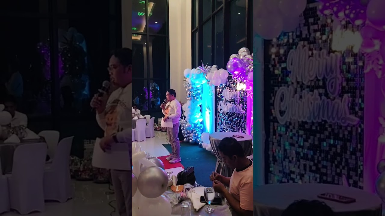 Xmas party lights and sound basic set up 