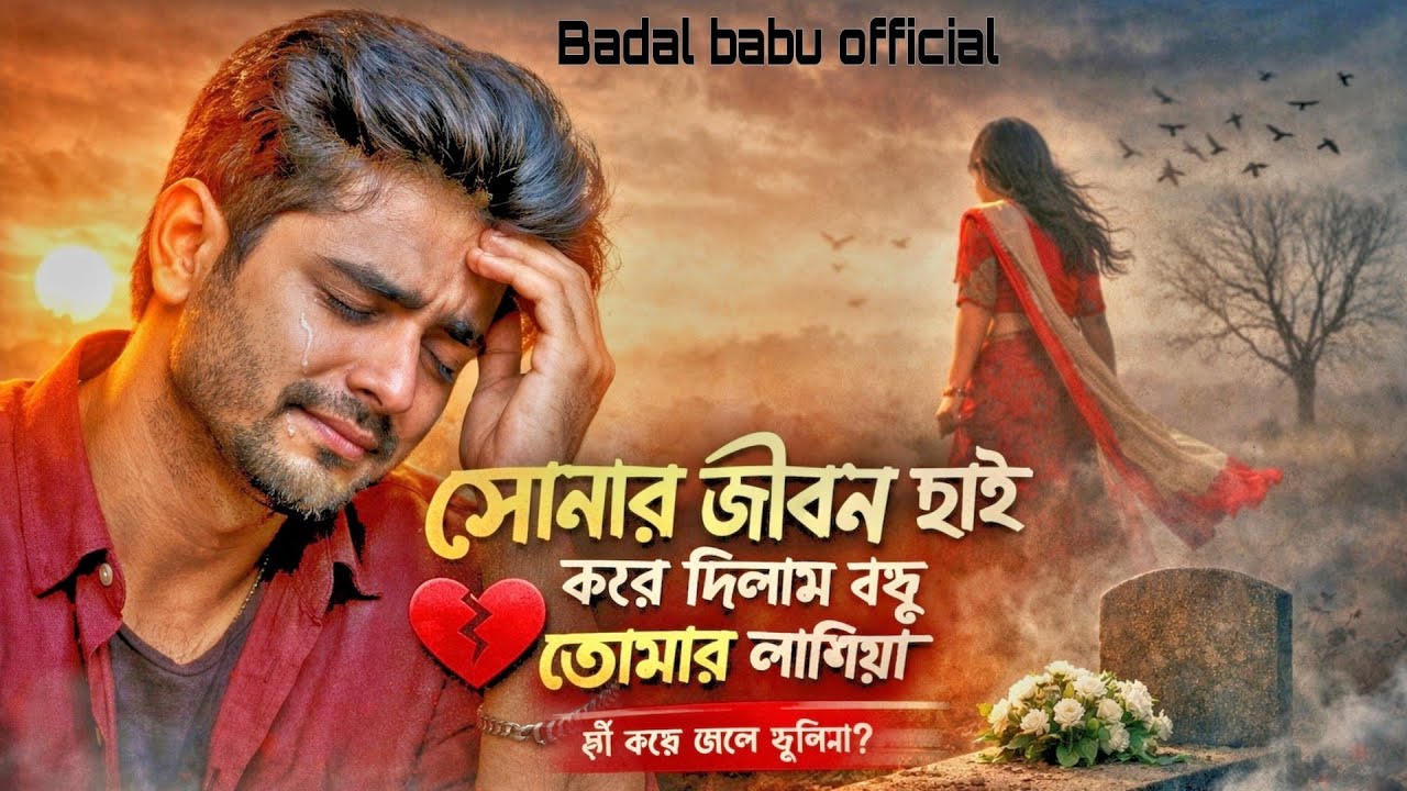 সোনার জীবন ছাই করে দিলাম বন্ধু 💔 তোমার লাগিয়া | Heart Touching Sad Song | Badal babu official 