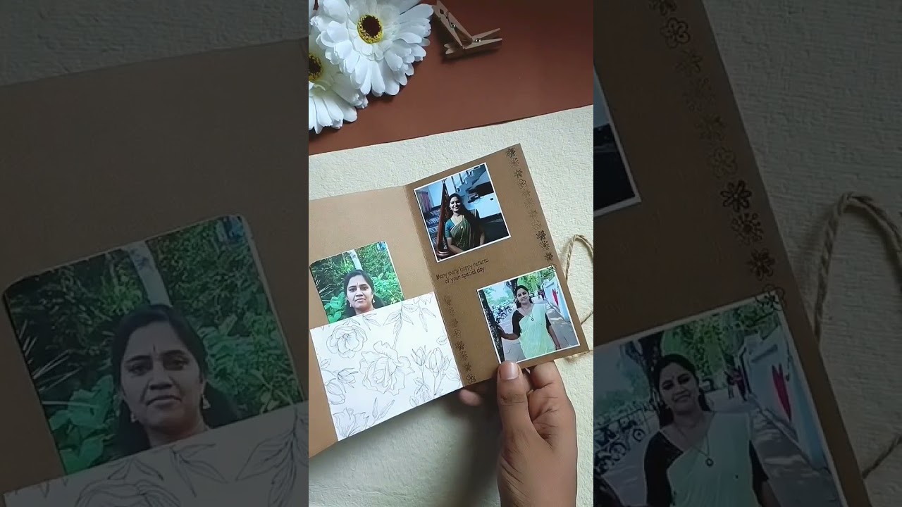 birthday card 🍃#craft #handmade #birthdaycard #vintage #vintagecards