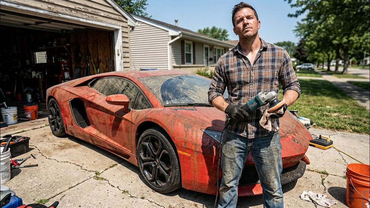Restoring a Forgotten Legend &mdash; Full ASMR Restoration of a Red Lamborghini Aventador. 
