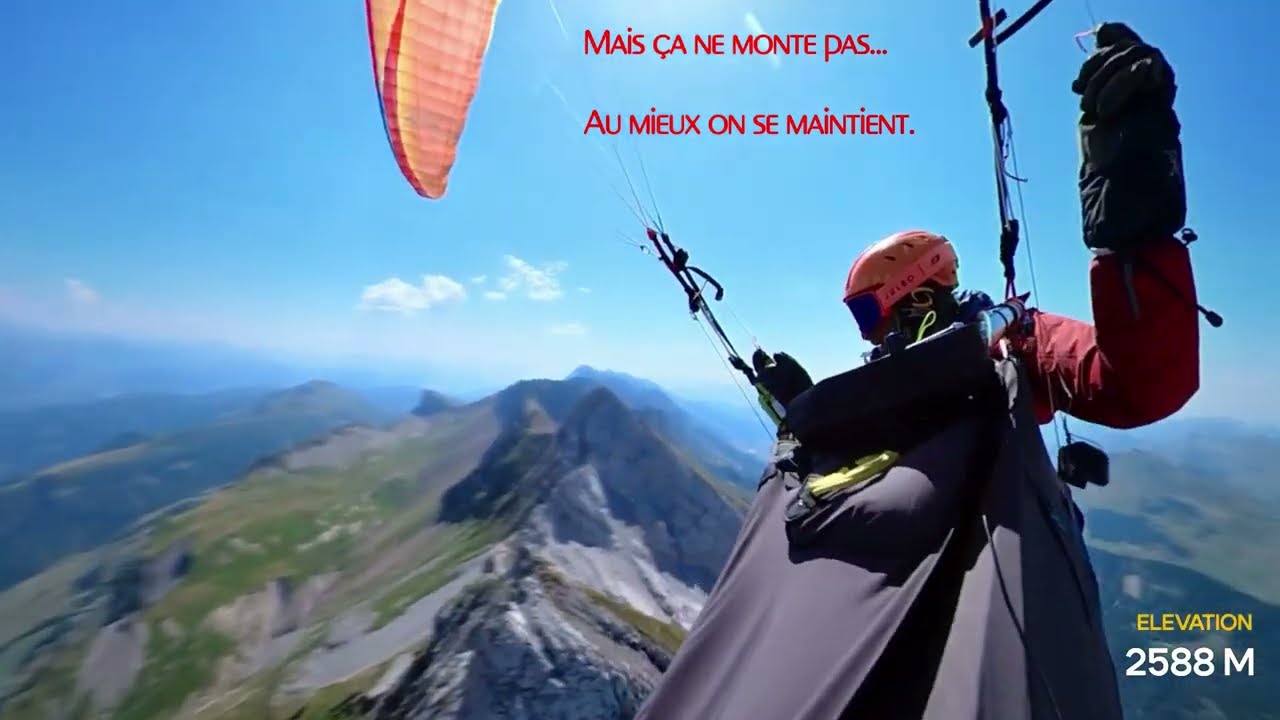 Parapente en cross dans les Aravis - Quand le nord est là...