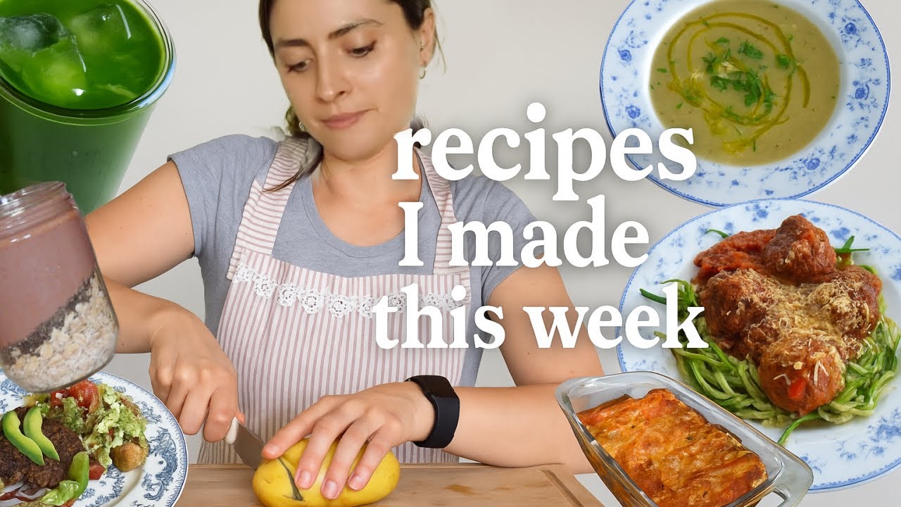What I cooked and ate this week! *mostly* plant based