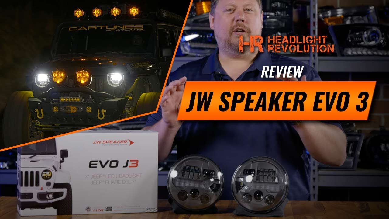 GROUNDBREAKING HEADLIGHTS FOR YOUR JEEP - JW Speaker EVO J3