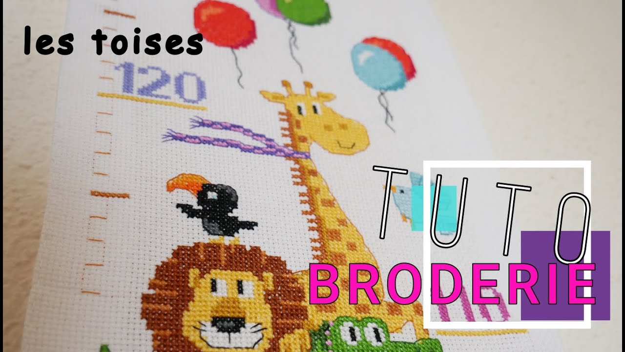 La BRODERIE au POINT DE CROIX - LES TOISES