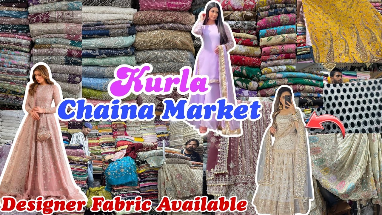 Kurla Chaina Market✨Designer Fabrics Collection |Eid & Wedding Special Collection🎀Sabse Sasti Market