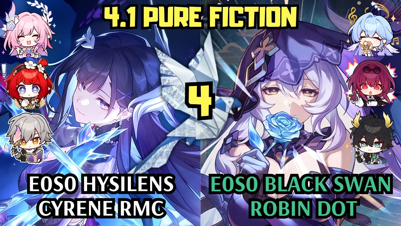 E0 Hysilens Cyrene RMC Sustainless & E0 Black Swan Robin DoT | 4.1 Pure Fiction 4 | Honkai Star Rail