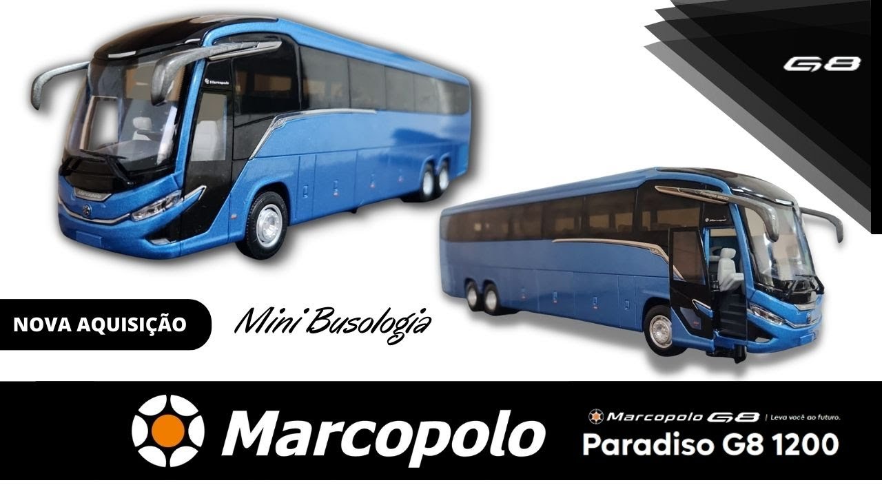 Miniatura de onibus marcopolo g8