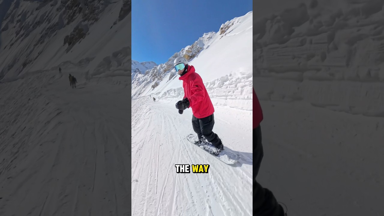 How to ride long and narrow runs ​⁠@outdoormasterUS ​⁠@clewsnowboarding #snowboarding