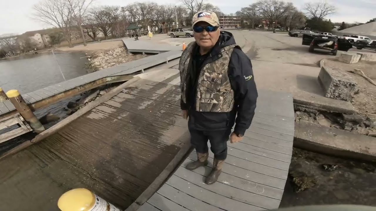 Kayak fishing for Spawning Walleye