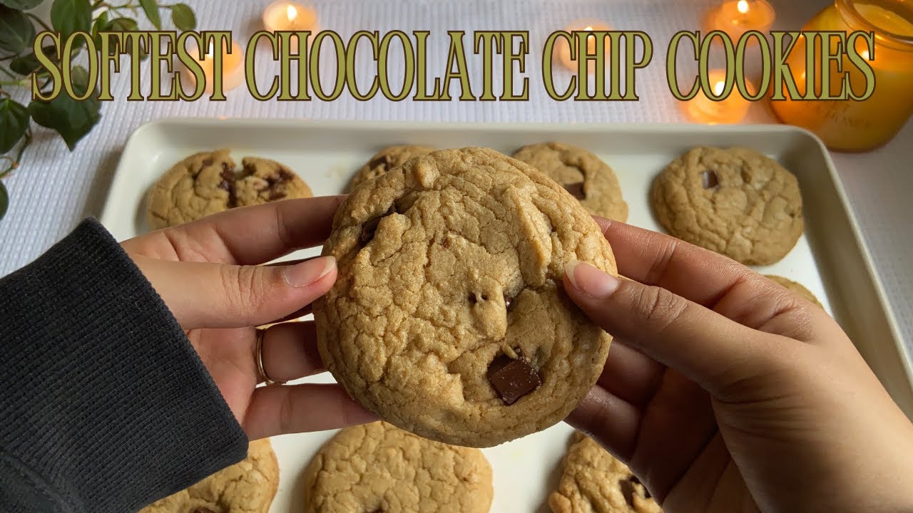 Soft Fluffy Chocolate Chip Cookies ♡ Bake with me