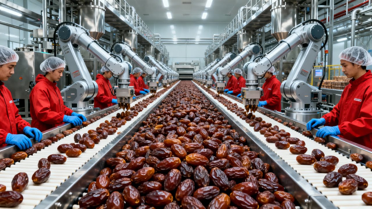 Inside a Modern Dried Dates Factory | How Millions of Dates Are Dried Every Day (Full Process)