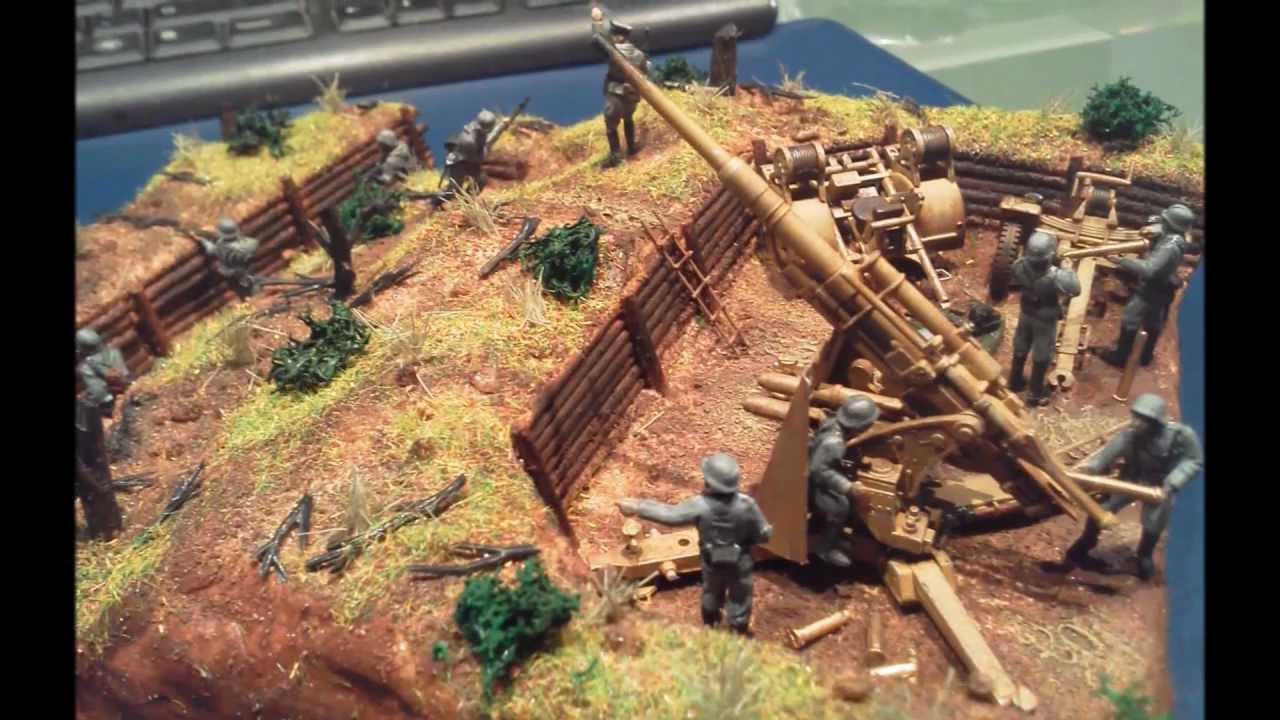 FLAK 36 88MM DIORAMA 1/72