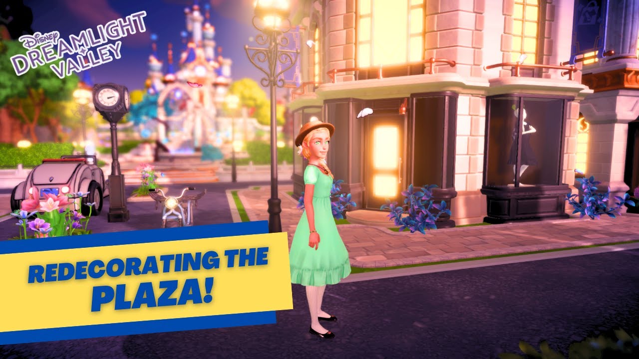 Cozy Plaza Citycore Speed Build in Disney Dreamlight Valley