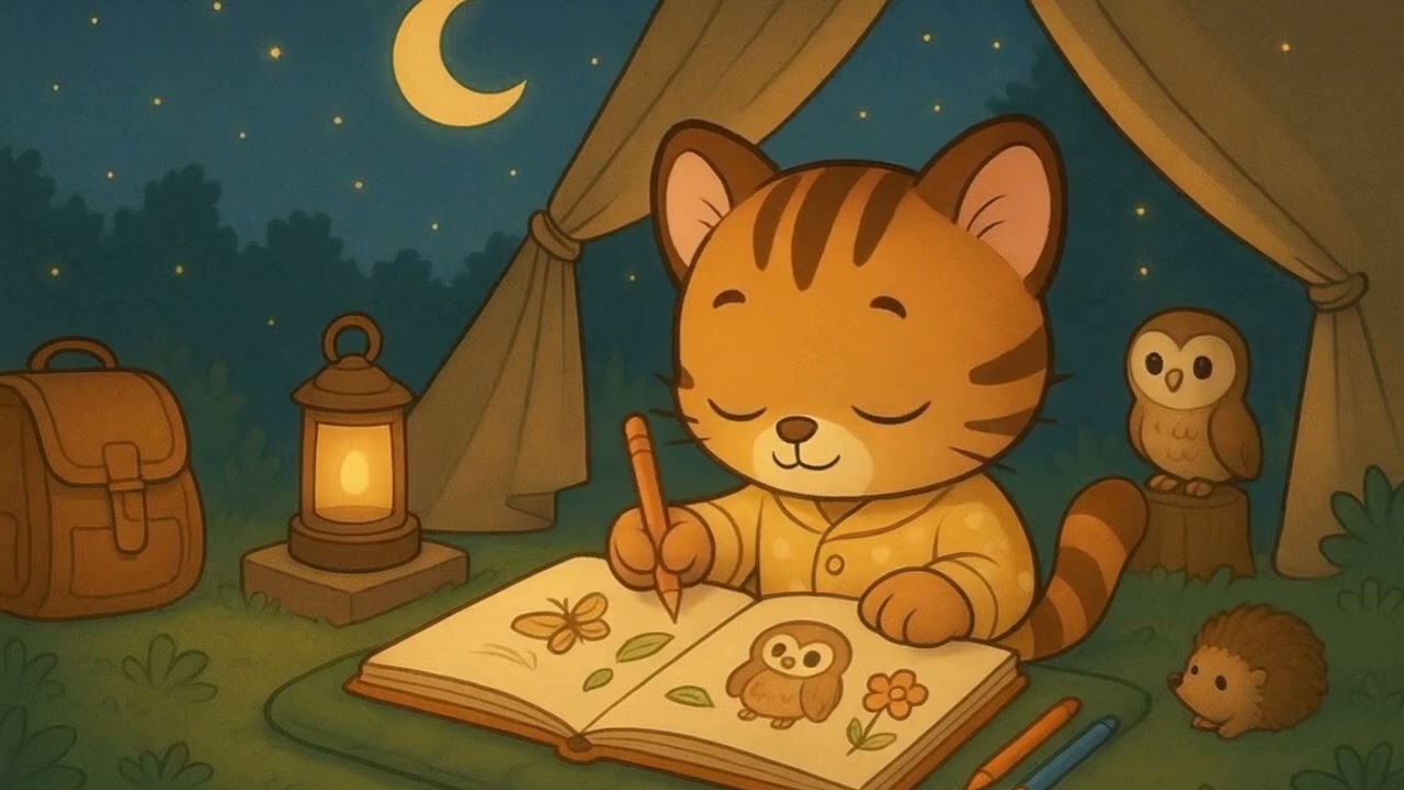 Cat's Tent Adventure 🌟 Calm LoFi Beats for Kids to Chill & Study by BrightTales LoFi Kids