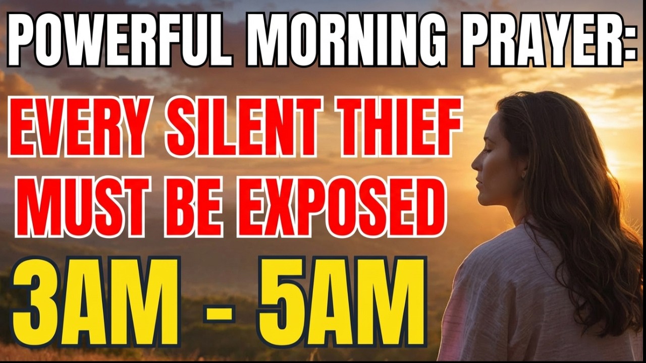 POWERFUL MORNING PRAYER: EVERY SILENT THIEF MUST BE EXPOSED TODAY