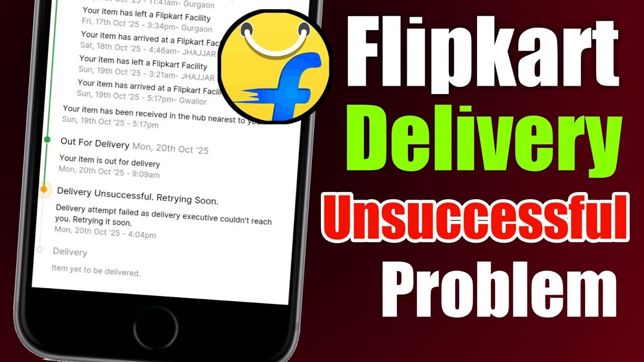 Flipkart Order Delivery Unsuccessful Retrying Soon Kiske Glti H Flipkart Ya Ekart