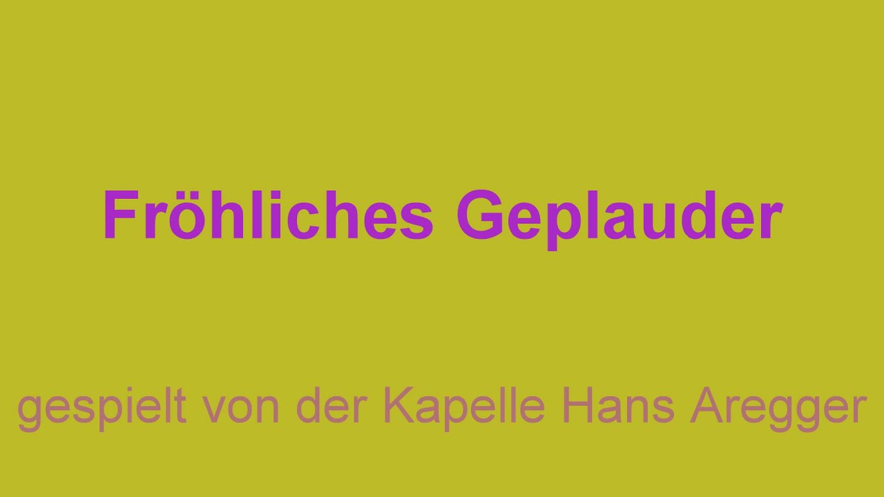 Fr&ouml;hliches Geplauder
