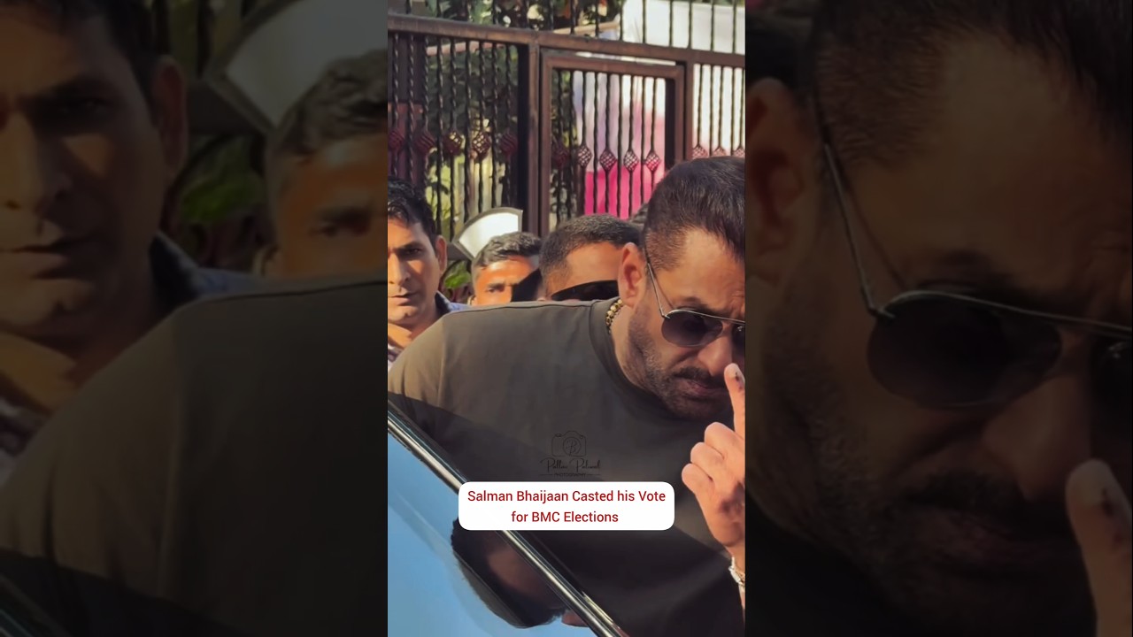 Salman Bhaijaan Casted his Vote for BMC Elections | 