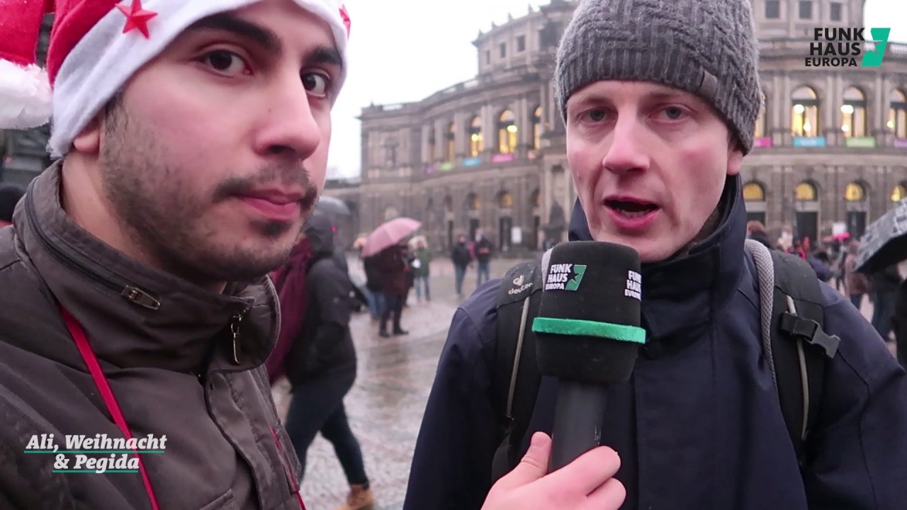 PEGIDA Adventssingen Friedlich mit ALI CAN