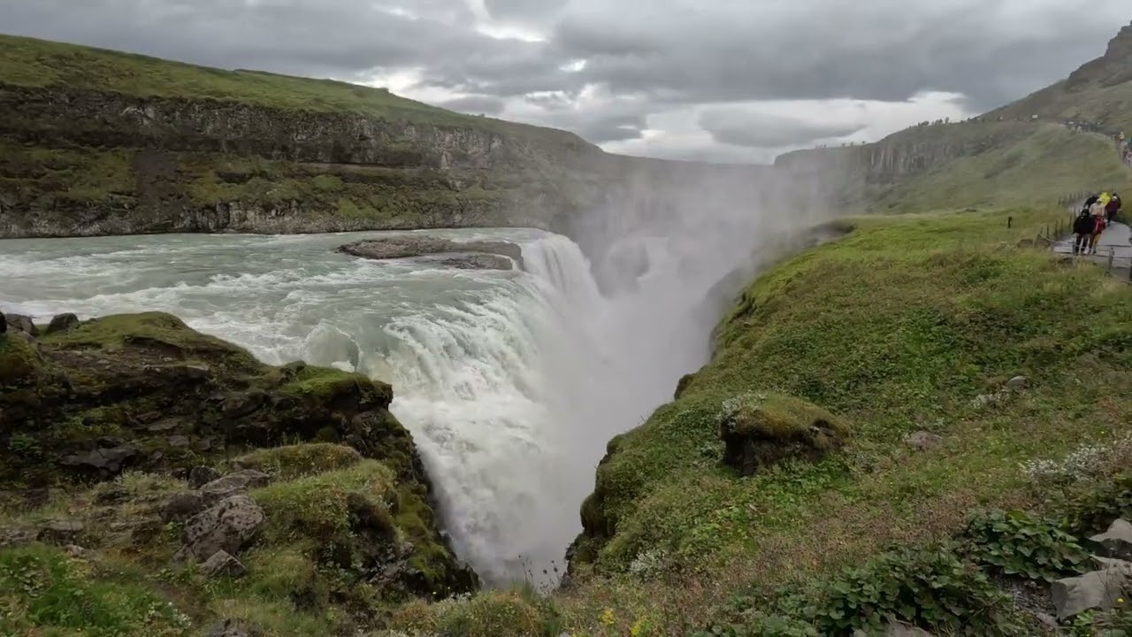 Gulfoss Waterfall Iceland - 23 August 2024- 4K - @Wandering_sPots