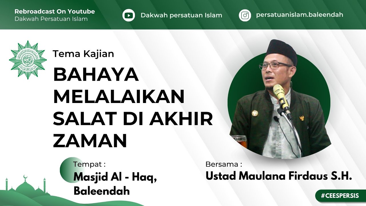 Bahaya Melalaikan Salat Di Akhir Zaman || Ustad Maulana Firdaus S.H.