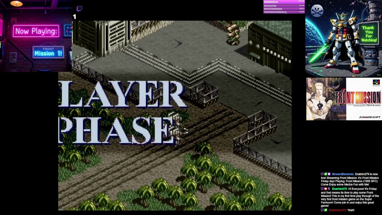It's Front Mission Friday day! Playing: Front Mission (1995 SFC) Come Enjoy some Mecha Fun! Part 1!
