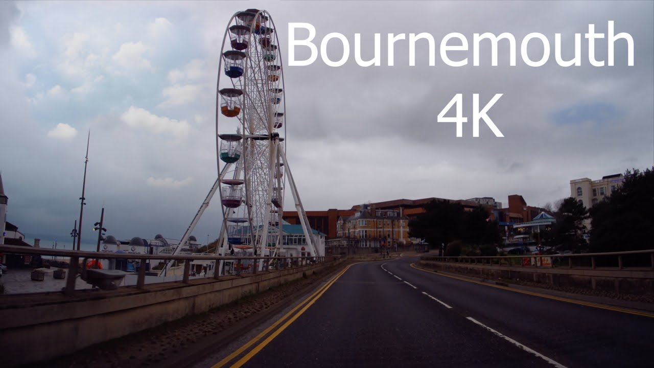 Bournemouth in 4K: A Relaxing Drive Along the Dorset Coast