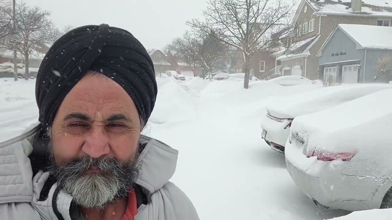 Brampton canada 🇨🇦 snow ❄️ 25/1/2026