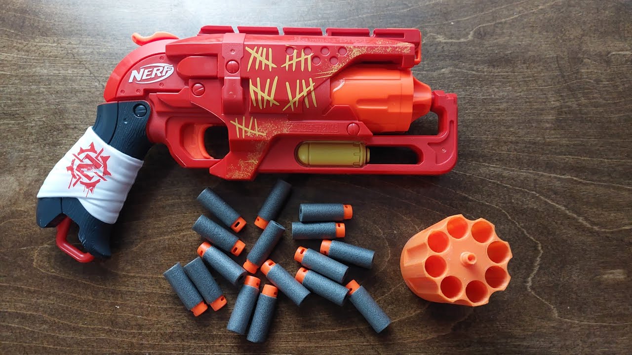 How to TRIPLE your Nerf Hammershot's ammo capacity with a 16 shot Inline Clip Cylinder Upgrade!