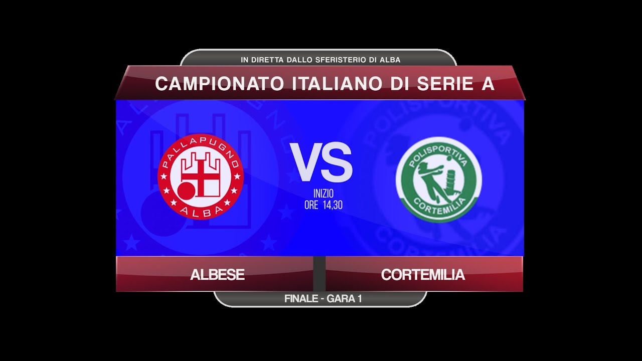 PALLAPUGNO | SERIE A BANCA D'ALBA-FINALE 1: TERRE DEL BAROLO ALBESE - NOCCIOLE MARCHISIO CORTEMILIA