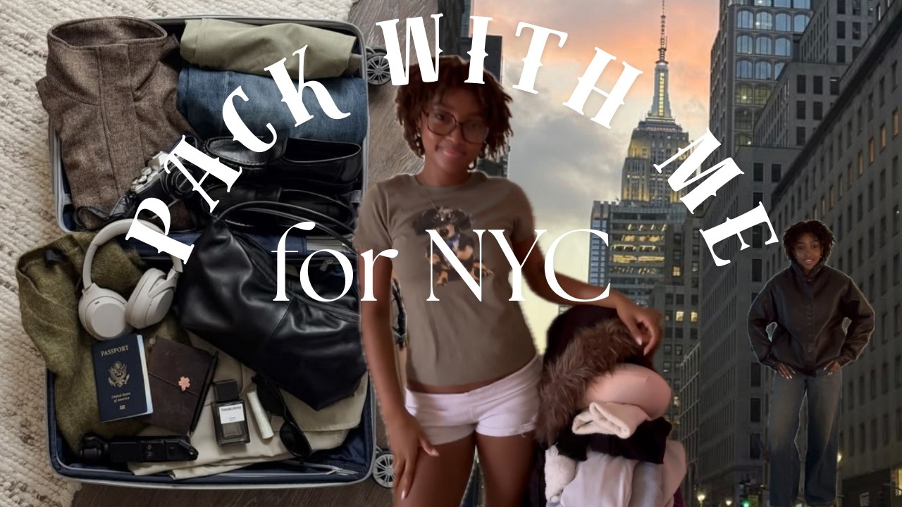 PACK WITH ME FOR NEW YORK II Last minute packing, outfits, and try-on!!