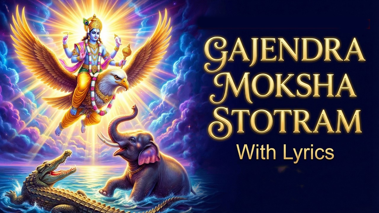 Gajendra Moksha Stotram with English Lyrics | Powerful Vishnu Stotram | Full Chanting