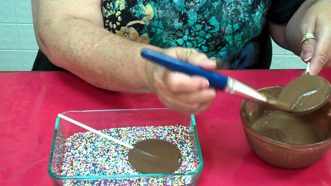 How To Make Non Pareils Covered Lollipops