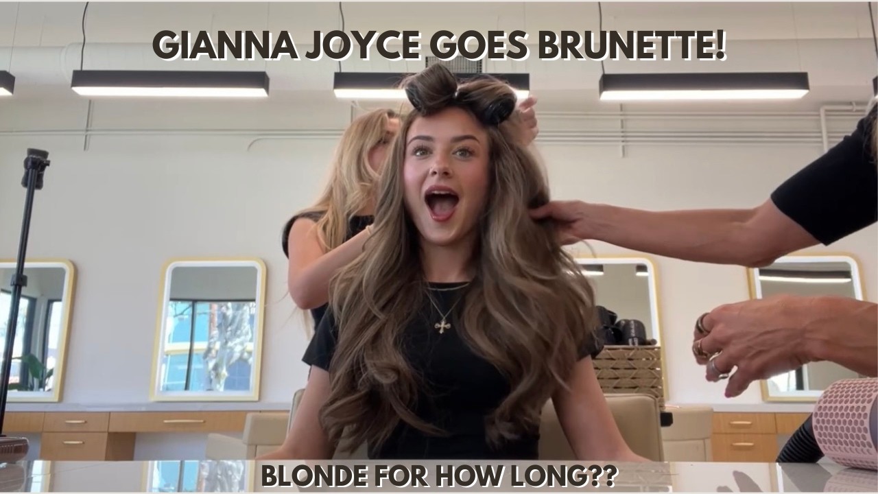 Gianna Joyce Goes Brunette | Full Hair Transformation