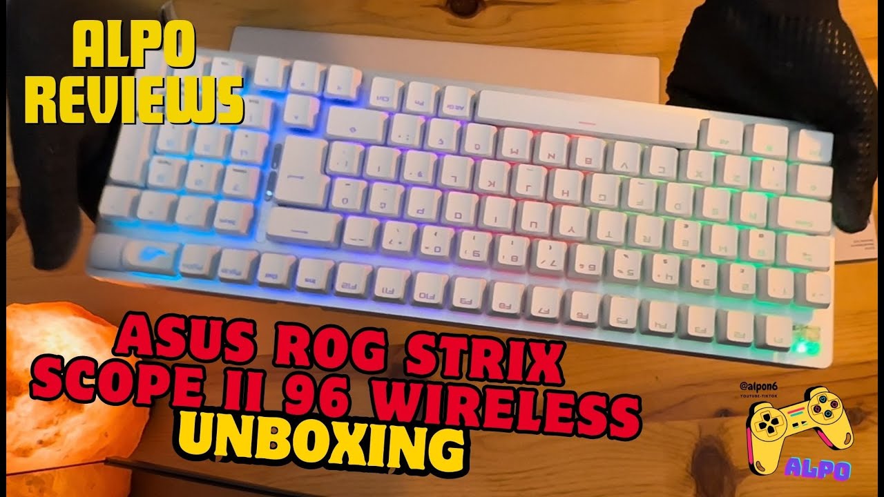 ASUS ROG Strix Scope II 96 Wireless Keyboard Unboxing (ASMR Experience)