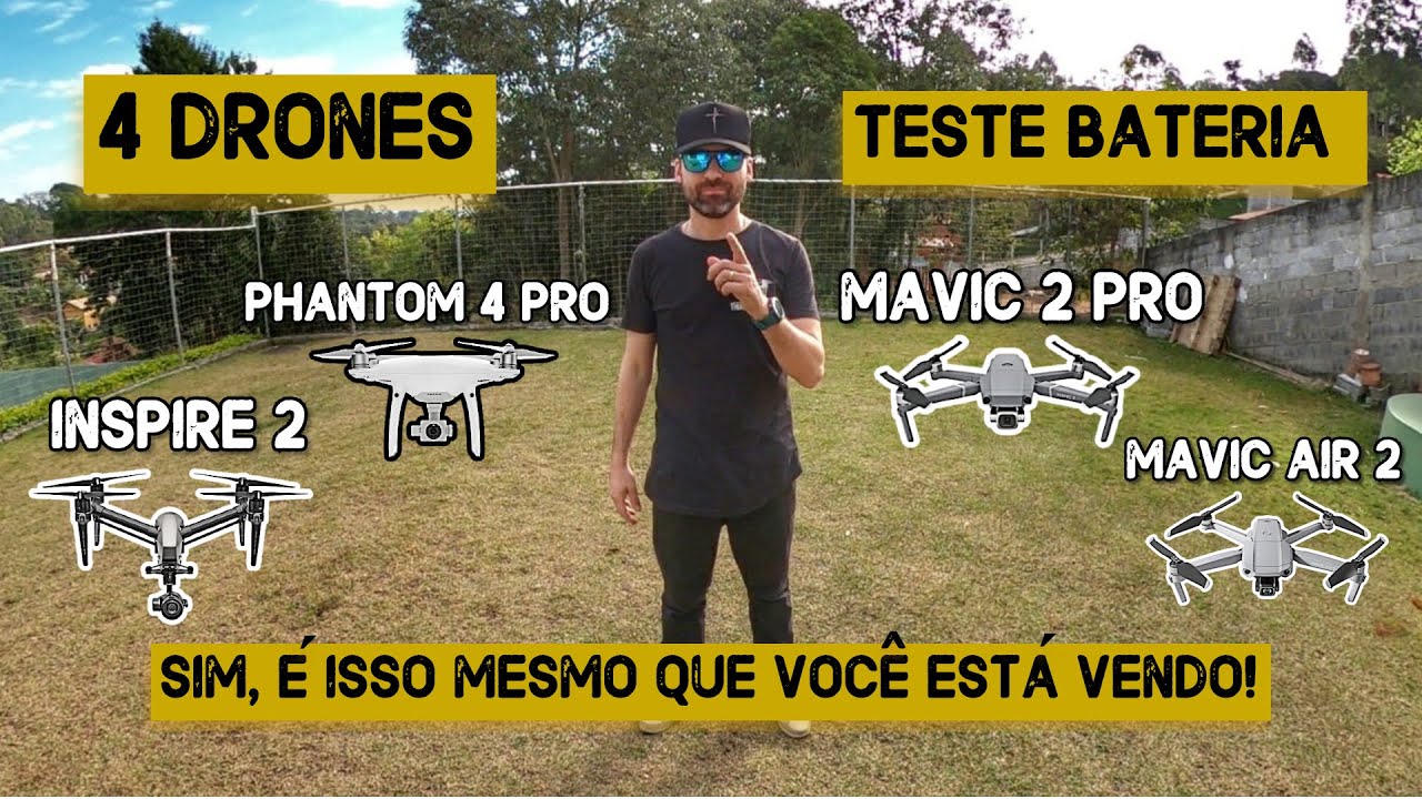 TESTE BATERIA DRONE DJI INSPIRE 2, PHANTOM 4 PRO, MAVIC 2 PRO, MAVIC AIR 2