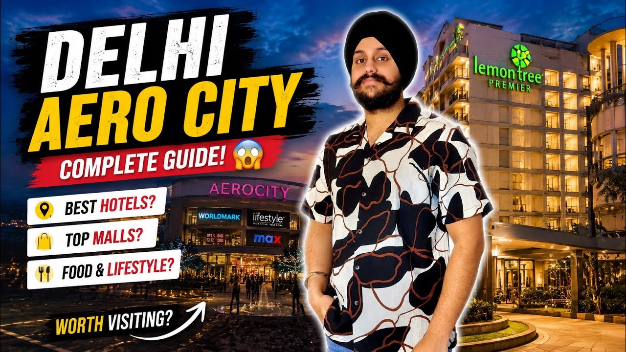 Delhi Aero City Full Tour 🇮🇳 | Lemon Tree Hotel Stay Experience | Hidden Gem Near Airport!