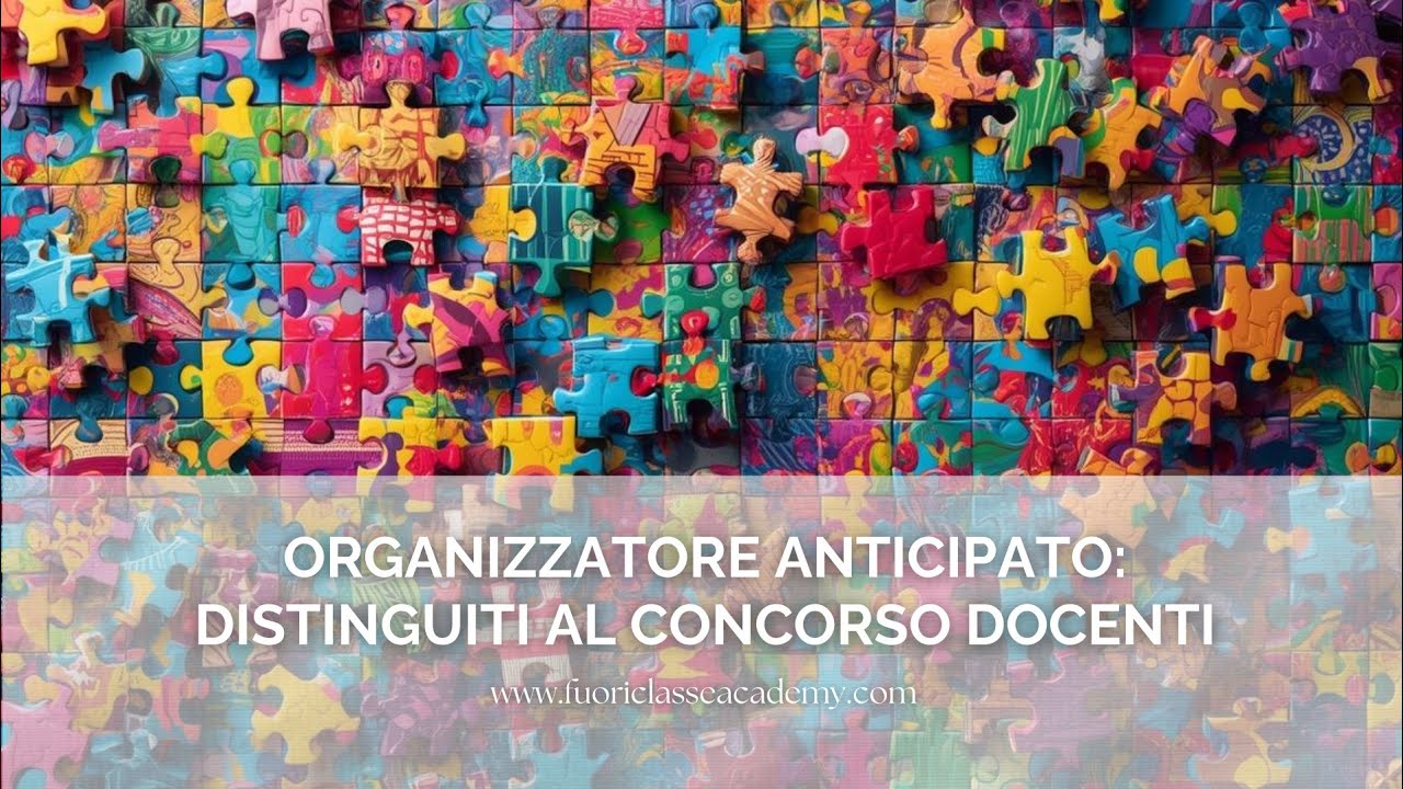 Organizzatore anticipato: stupisci la commissione del concorso docenti