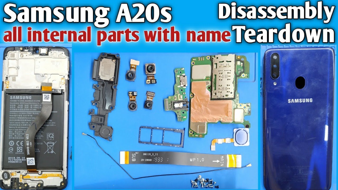 Samsung a20s Disassembly/samsung a20s teardown/a207/how to open samsung a20s/back glass open